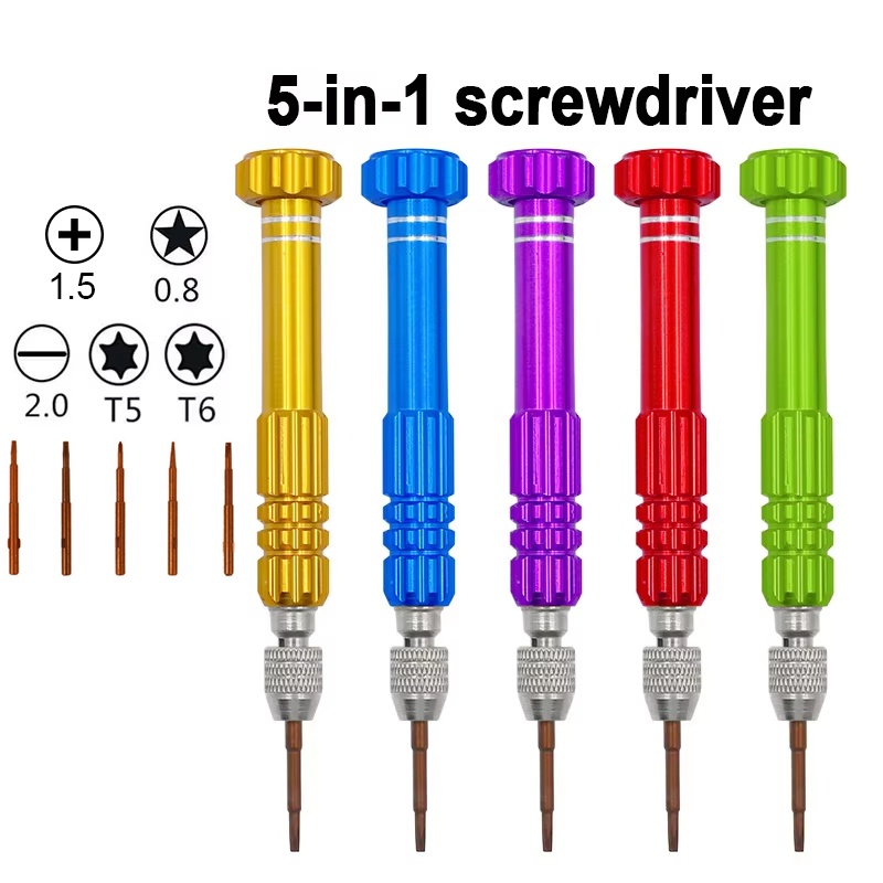 Laptop Open Accessories - 5 In 1 Screwdriver Repair Kit