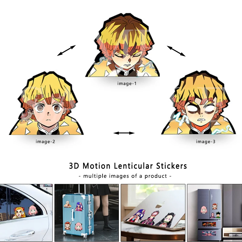 Laptop Accessories Toys - Demon Slaye Zenitsu 3D Lenticular Anime