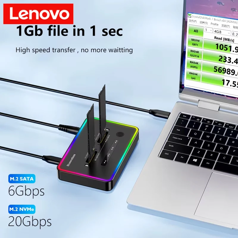 External Nvme Ssd - Lenovo offline clone Dual Protocol m.2