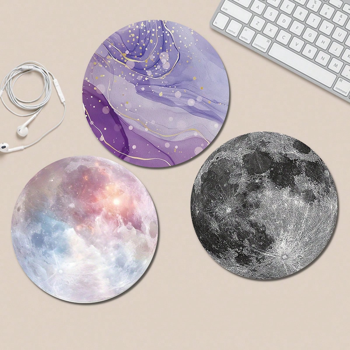 1 Purple Marble Moon Cute Mous - Laptop Accessories Officeworks 리뷰 및 가격