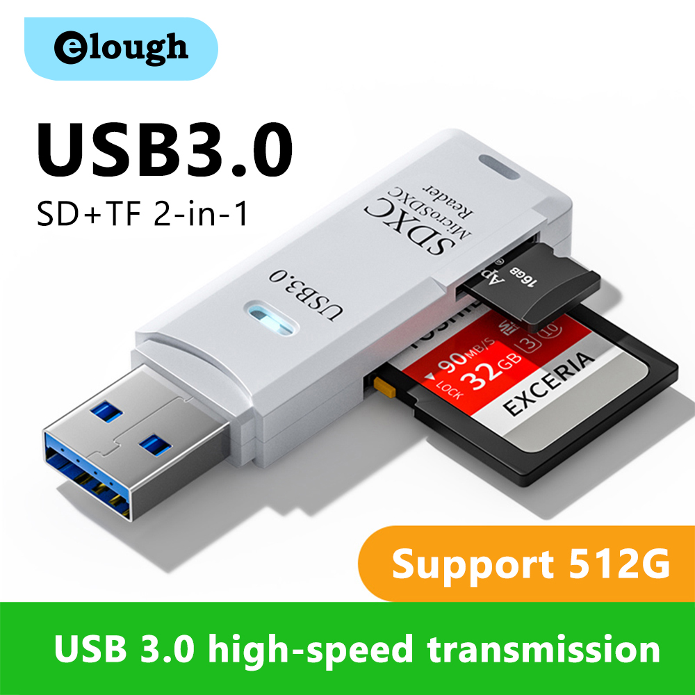 Elough 2 in 1 USB3.0 Card Read - Laptop Accessories For Programmers 리뷰 및 가격