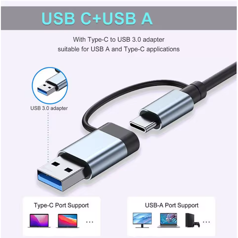 7 Ports USB A C Hub Concentrat - Laptop Accessories For Programmers 리뷰 및 가격