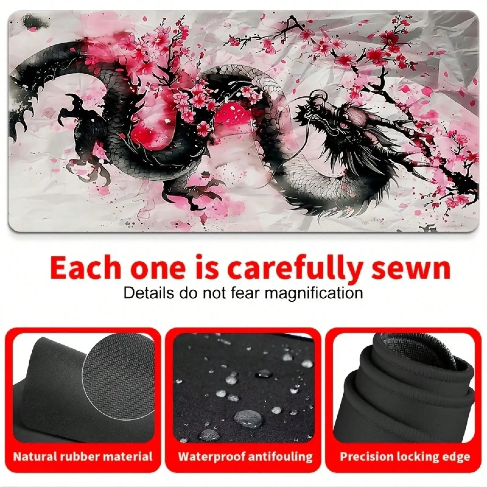 Large Pink Cherry Blossom & Dr - Laptop Accessories Pink 리뷰 및 가격