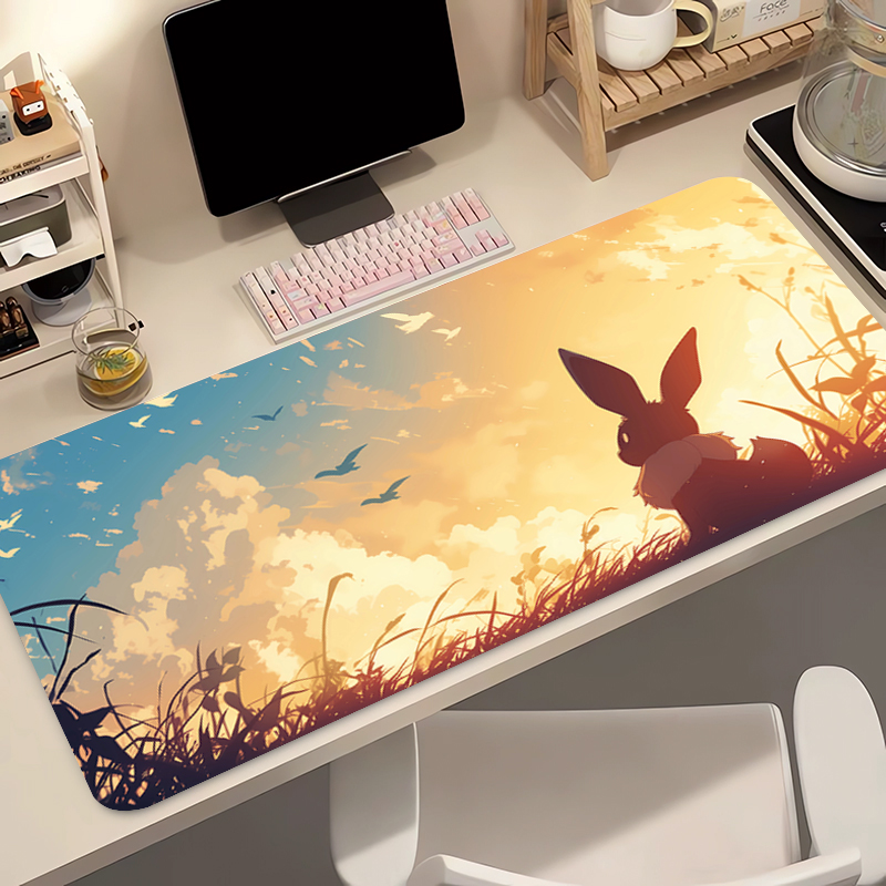 Anime Mouse Pad Pokemon Eevee  - Laptop Accessories Toys 리뷰 및 가격