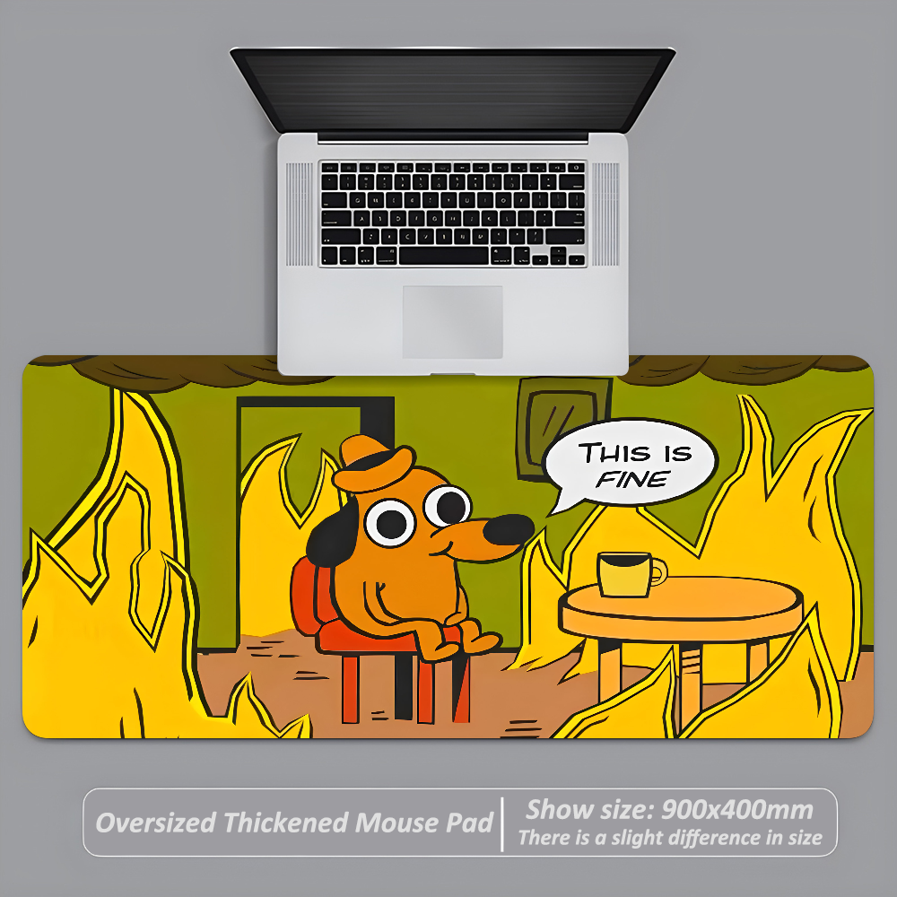 This Is Fine Dog Dachshund Mou - Laptop Accessories Toys 리뷰 및 가격