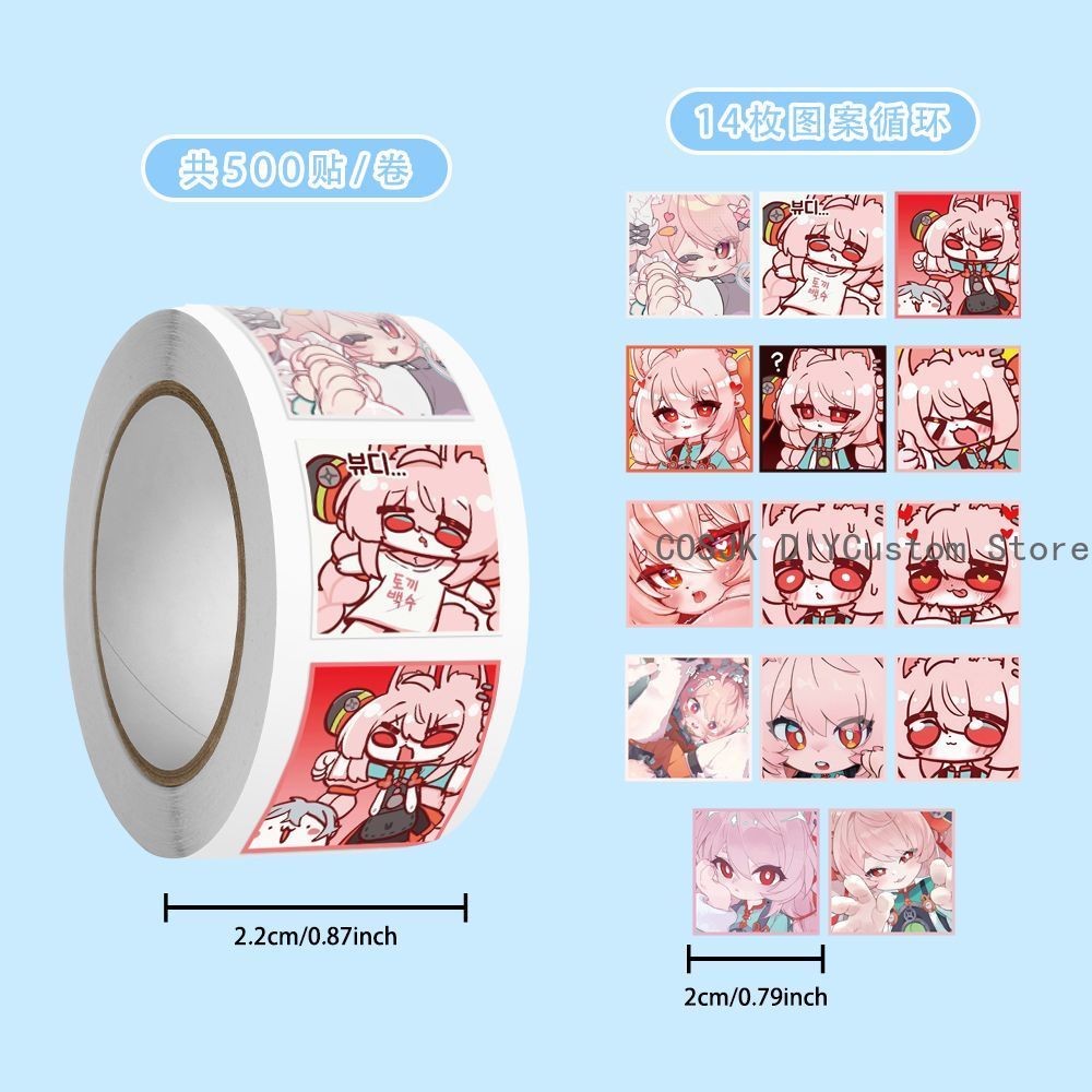 500Pc/Roll Anime Zenless Zone  - Laptop Accessories Diy 리뷰 및 가격