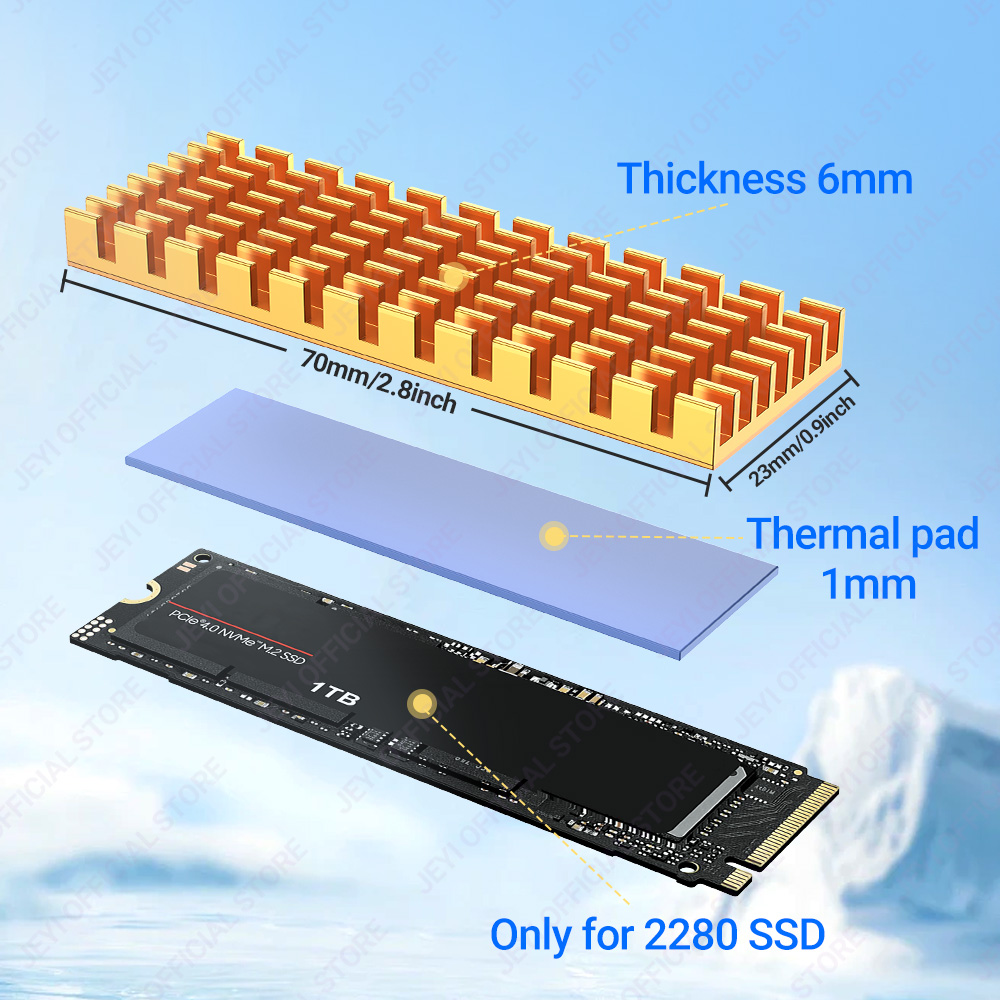 JEYI M.2 SSD Heatsink Aluminum - External Nvme Ssd 리뷰 및 가격