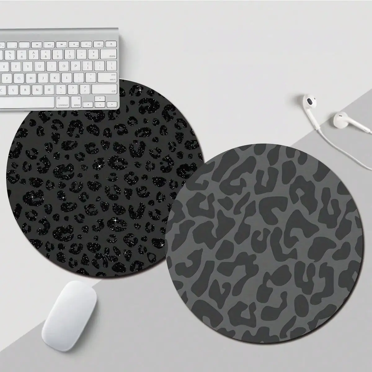 Black Leopard Print Cute Mouse - Laptop Accessories Officeworks 리뷰 및 가격