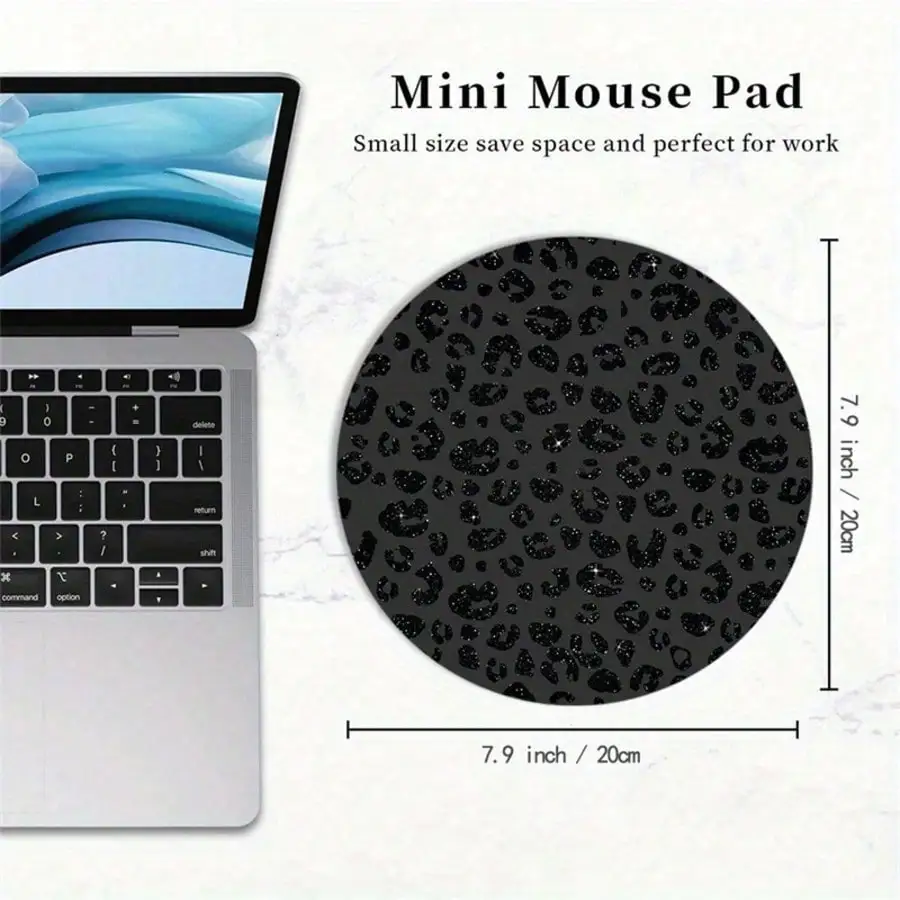 Black Leopard Print Cute Mouse - Laptop Accessories Officeworks 리뷰 및 가격