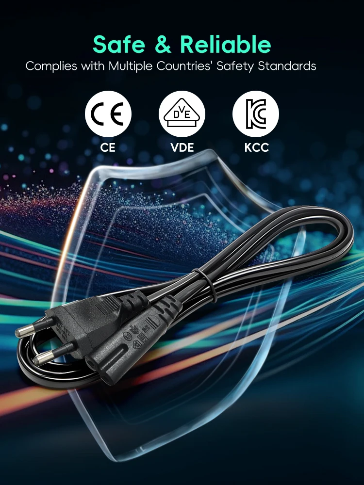 1m 1.5m 3m EU Plug 2-Prong AC  - Xbox Laptop Accessories 리뷰 및 가격