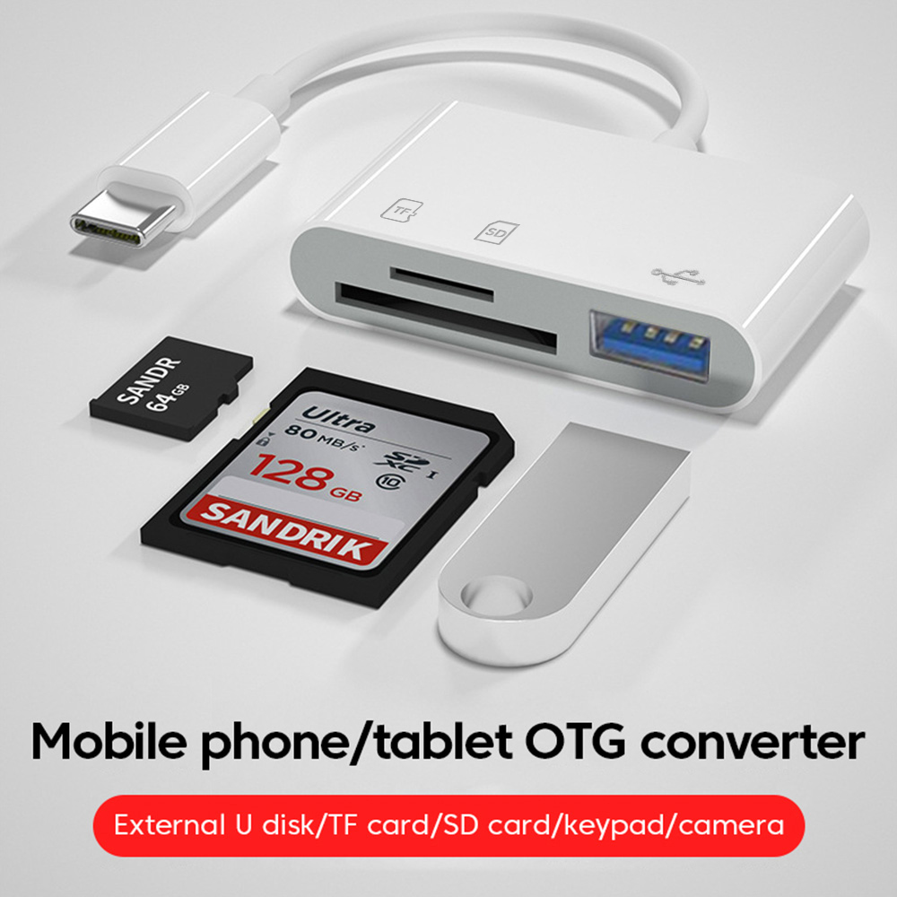 3 in 1 Type C OTG Card Reader  - Laptop Accessories For Programmers 리뷰 및 가격