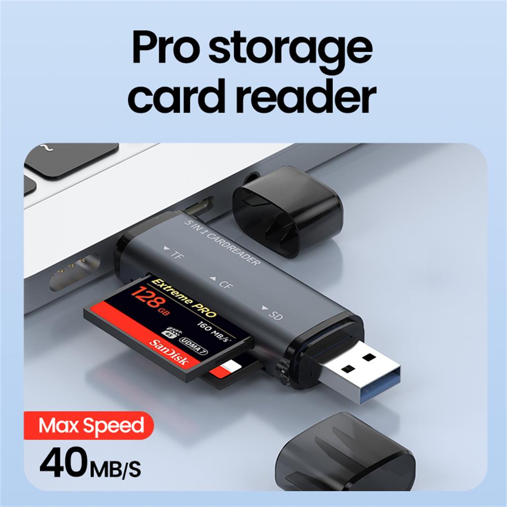 5 IN 1 USB Card Reader Type C  - Laptop Accessories For Programmers 리뷰 및 가격