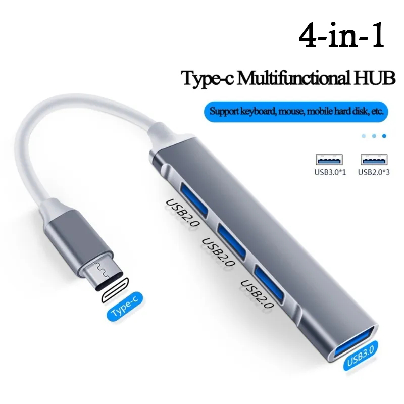 4-in-1 USB C HUB 3.0 Type C 3. - Laptop Accessories For Programmers 리뷰 및 가격