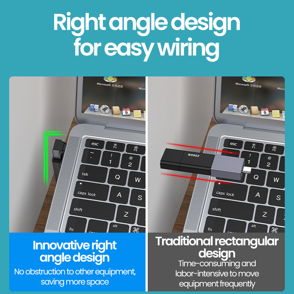Type C to USB3.0 Adapter Right - Laptop Accessories For Programmers 리뷰 및 가격