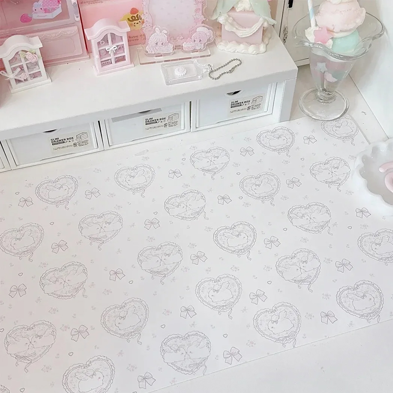 Kawaii Pink Rabbit PU Leather  - Laptop Accessories Pink 리뷰 및 가격