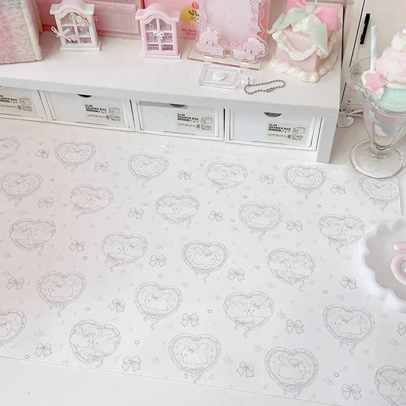 Kawaii Pink Rabbit PU Leather  - Laptop Accessories Pink 리뷰 및 가격