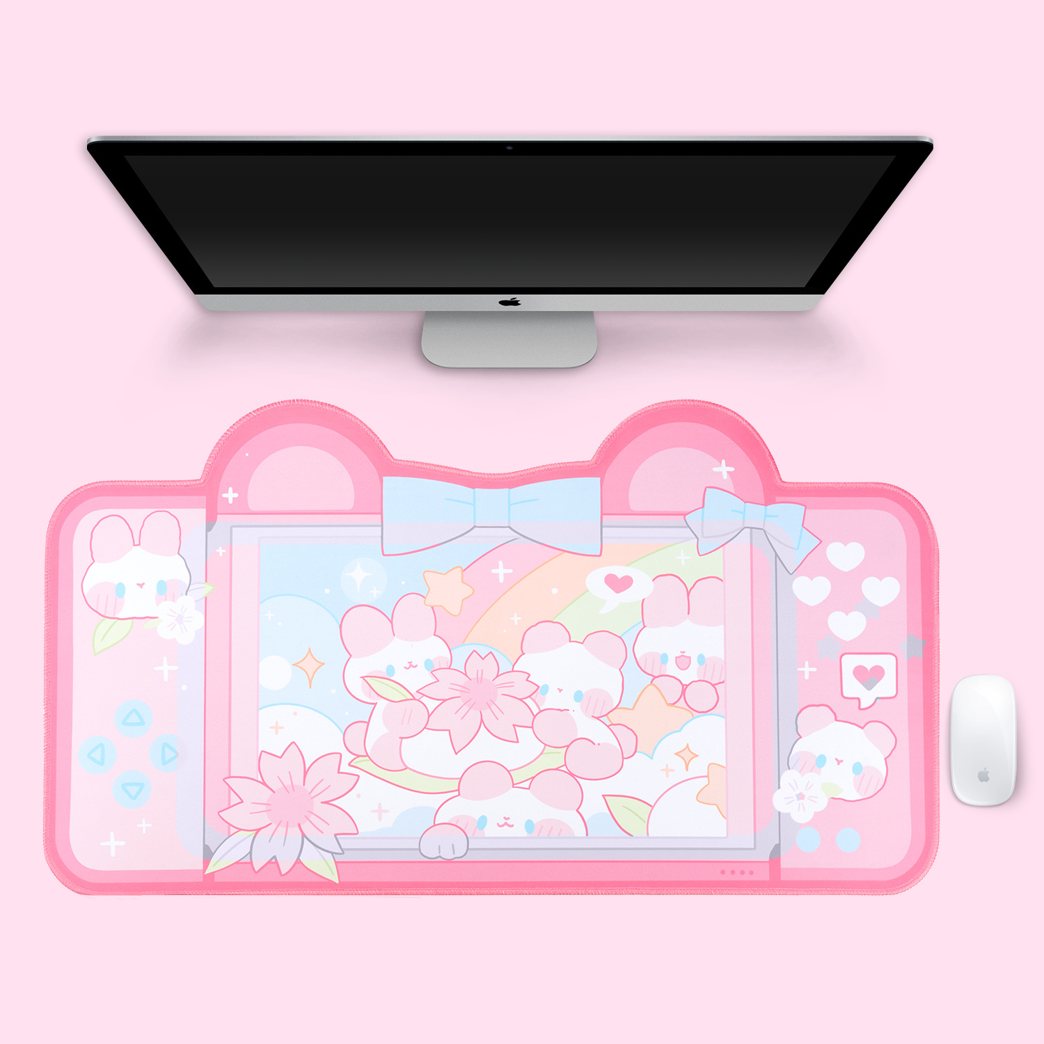 Extra Large Kawaii Gaming Mous - Laptop Accessories Pink 리뷰 및 가격