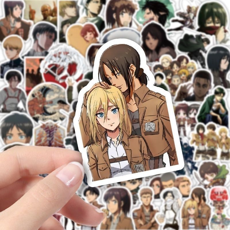 60Pcs Attack on Titan Anime St - Laptop Accessories Diy 리뷰 및 가격