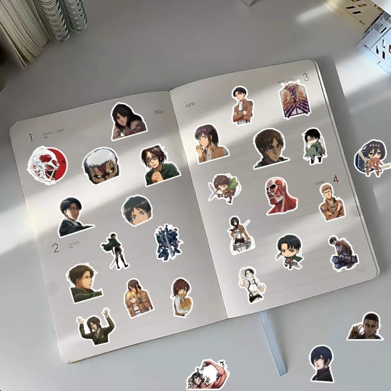 60Pcs Attack on Titan Anime St - Laptop Accessories Diy 리뷰 및 가격