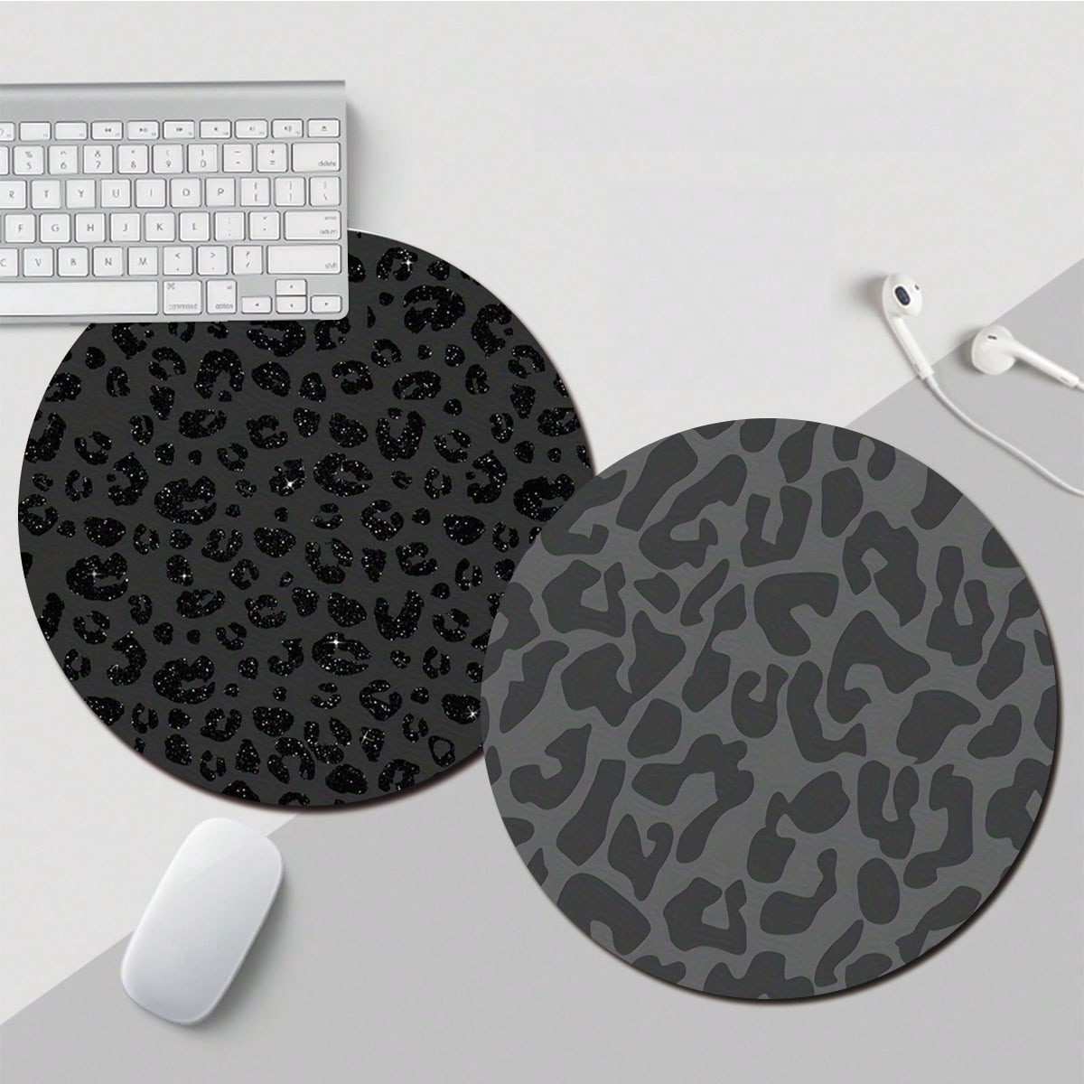 Black Leopard Print Cute Mouse - Laptop Accessories Officeworks 리뷰 및 가격
