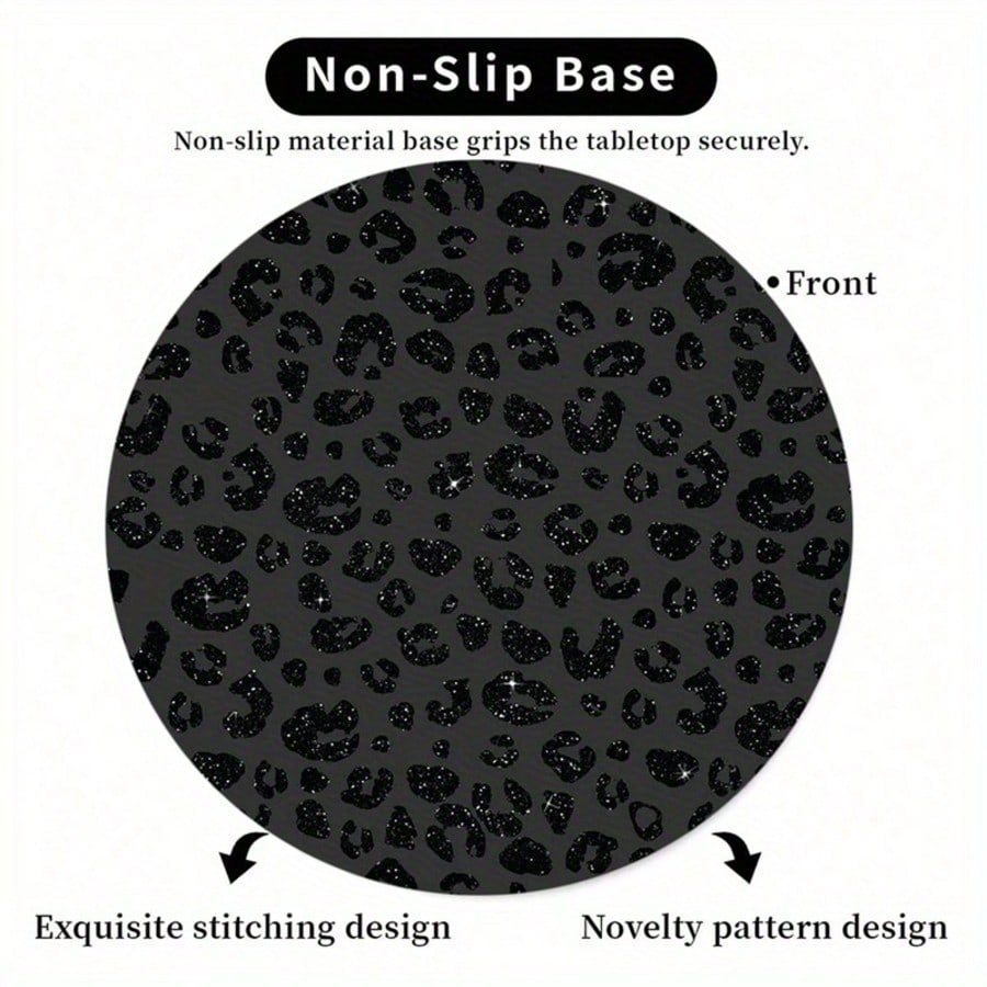Black Leopard Print Cute Mouse - Laptop Accessories Officeworks 리뷰 및 가격
