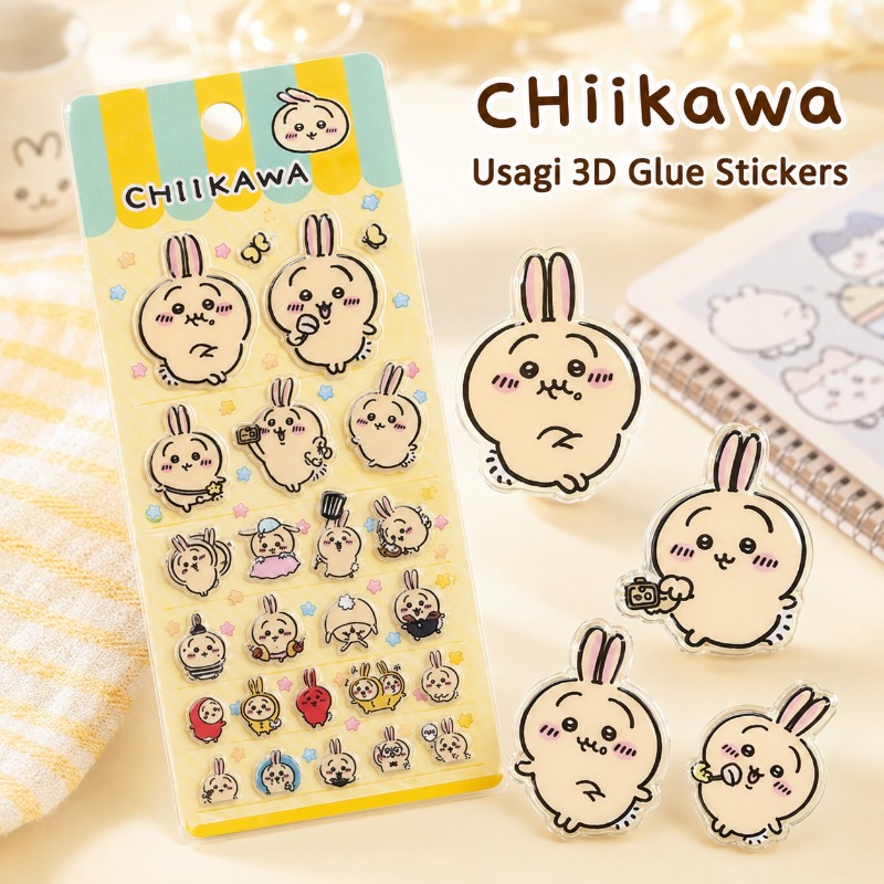 Cute Chiikawa Usagi 3D Glue St - Laptop Accessories Diy 리뷰 및 가격