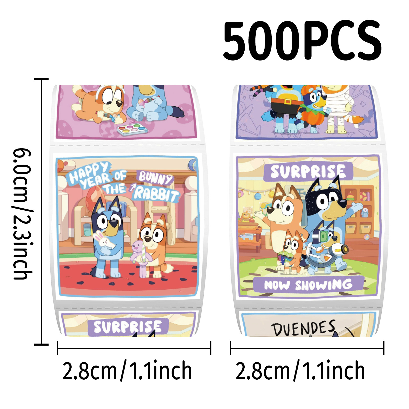 Wholesale 500Pcs/Roll Bluey St - Laptop Accessories Diy 리뷰 및 가격
