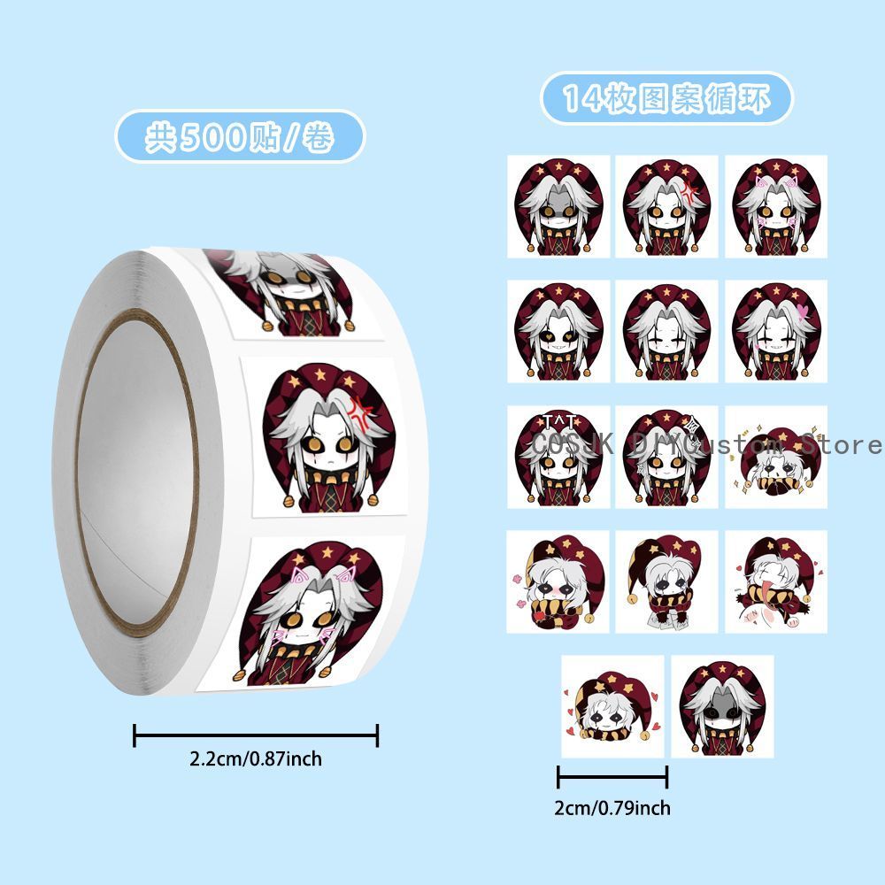 500Pc/Roll Anime Pierrot The F - Laptop Accessories Diy 리뷰 및 가격