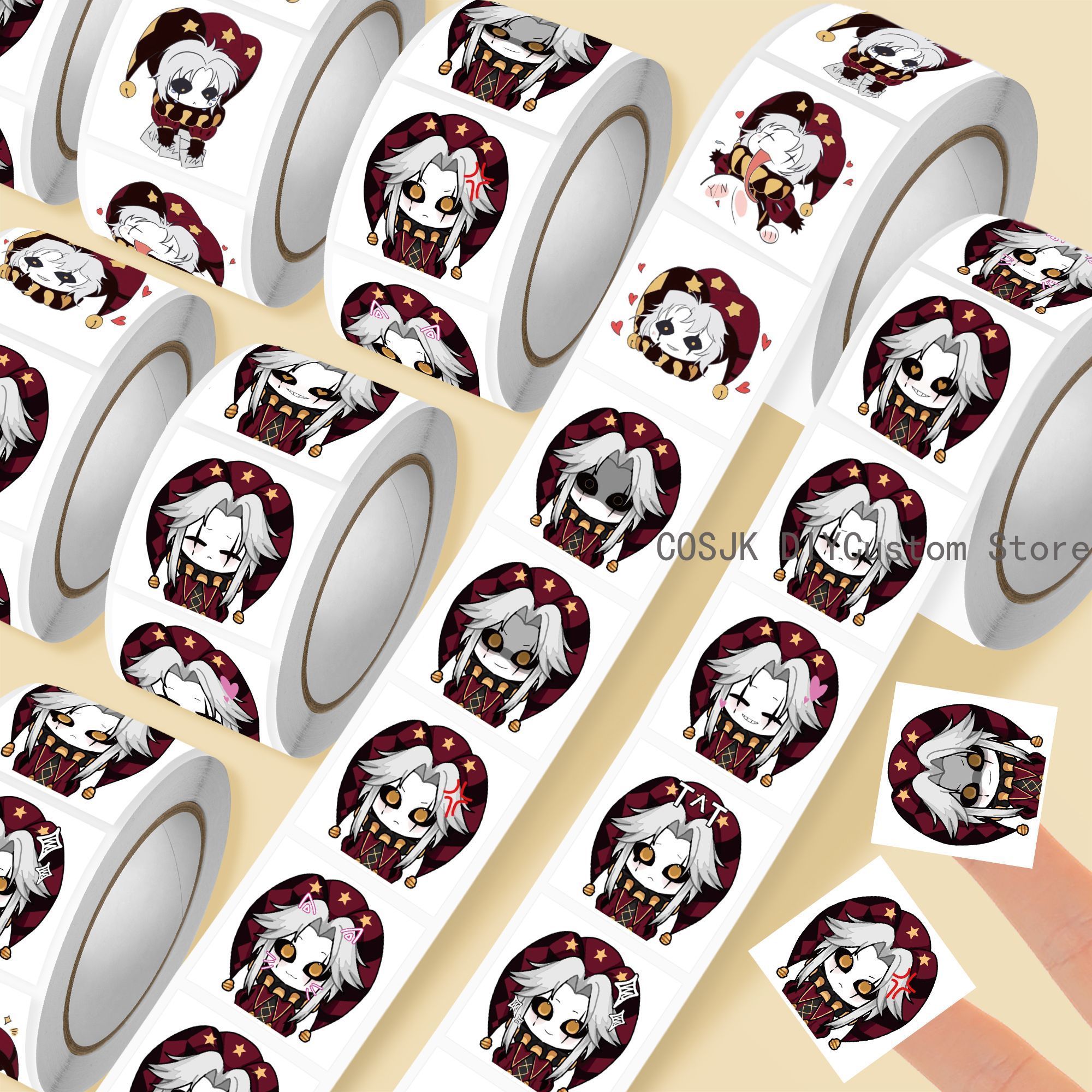 500Pc/Roll Anime Pierrot The F - Laptop Accessories Diy 리뷰 및 가격
