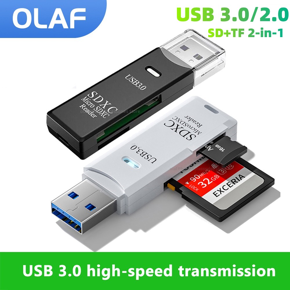 2 in 1 USB 3.0/2.0 Micro SD TF - Laptop Accessories For Programmers 리뷰 및 가격