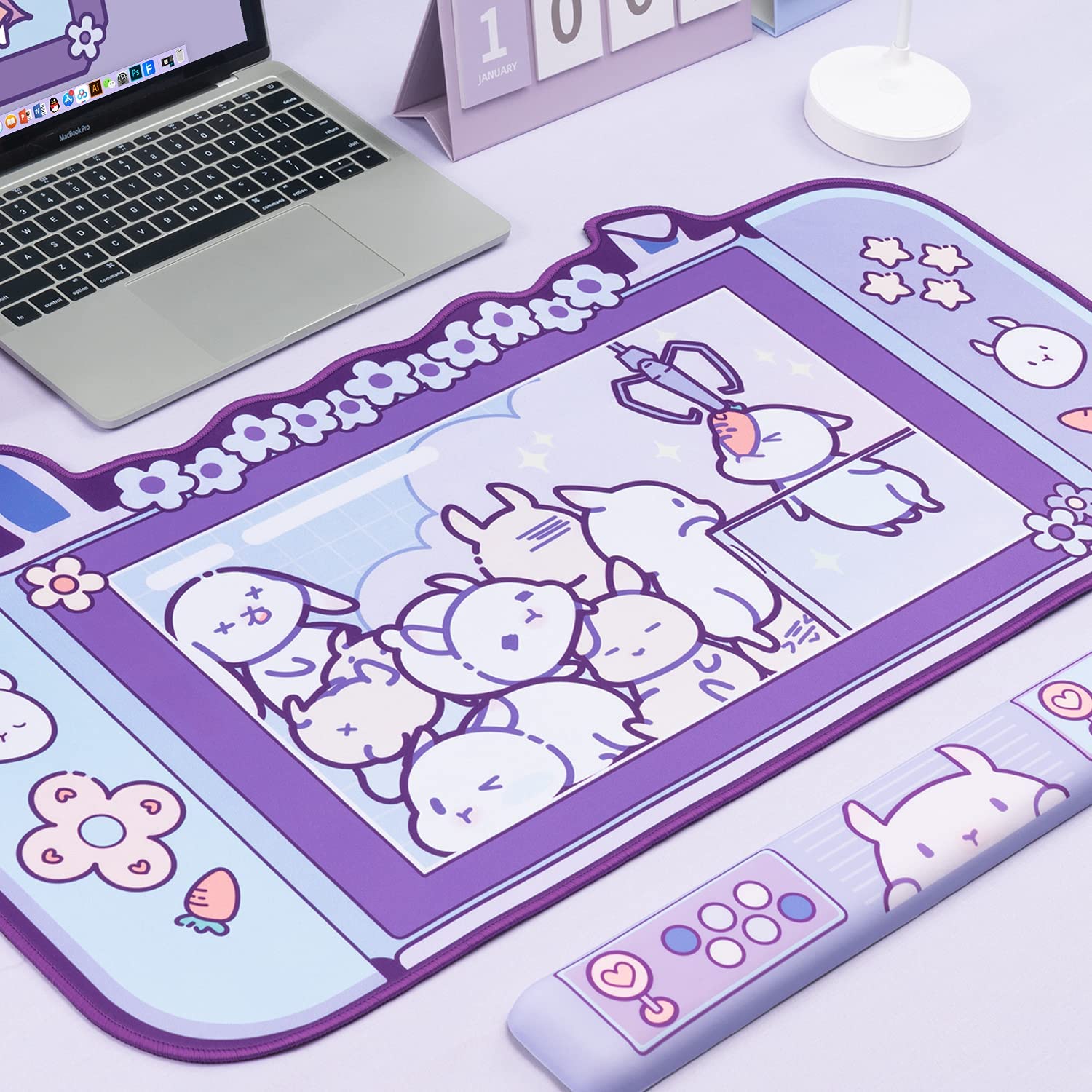 Large Kawaii Gaming Mouse Pad  - Laptop Accessories Pink 리뷰 및 가격