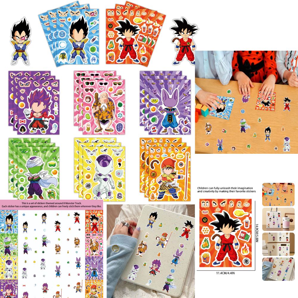 8/32Sheets Anime Dragon Ball S - Laptop Accessories Diy 리뷰 및 가격
