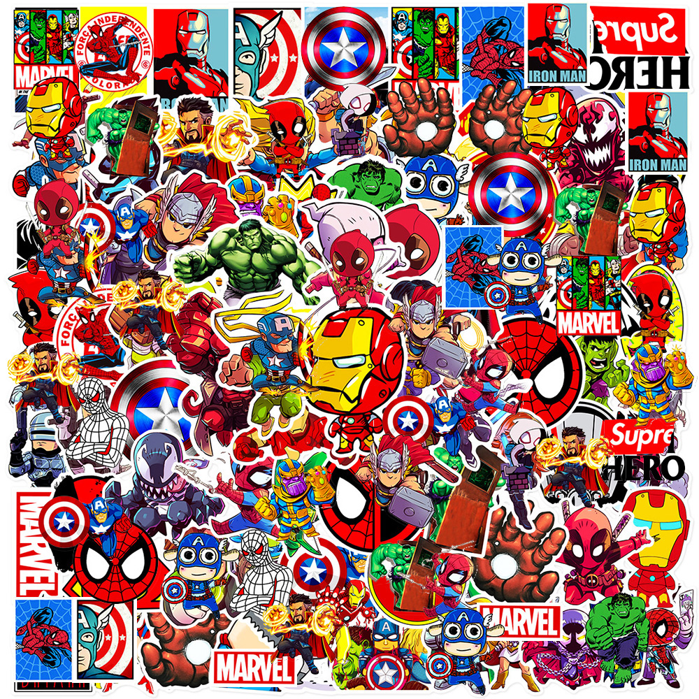 50pcs Disney Marvel The Avenge - Laptop Accessories Toys 리뷰 및 가격