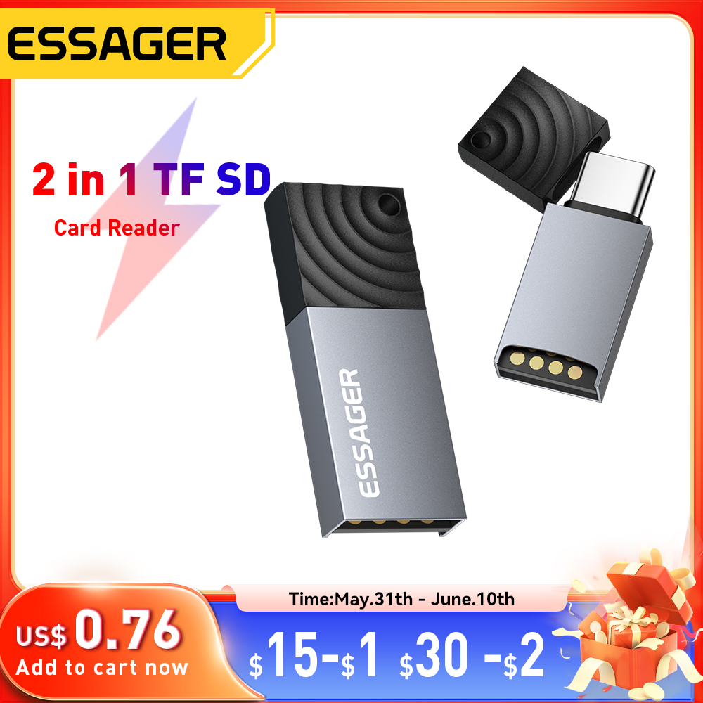 Essager 2 in 1 TF SD Card Read - Laptop Accessories For Programmers 리뷰 및 가격