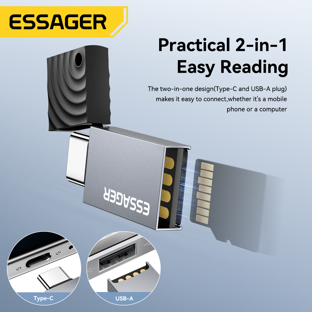 Essager 2 in 1 TF SD Card Read - Laptop Accessories For Programmers 리뷰 및 가격