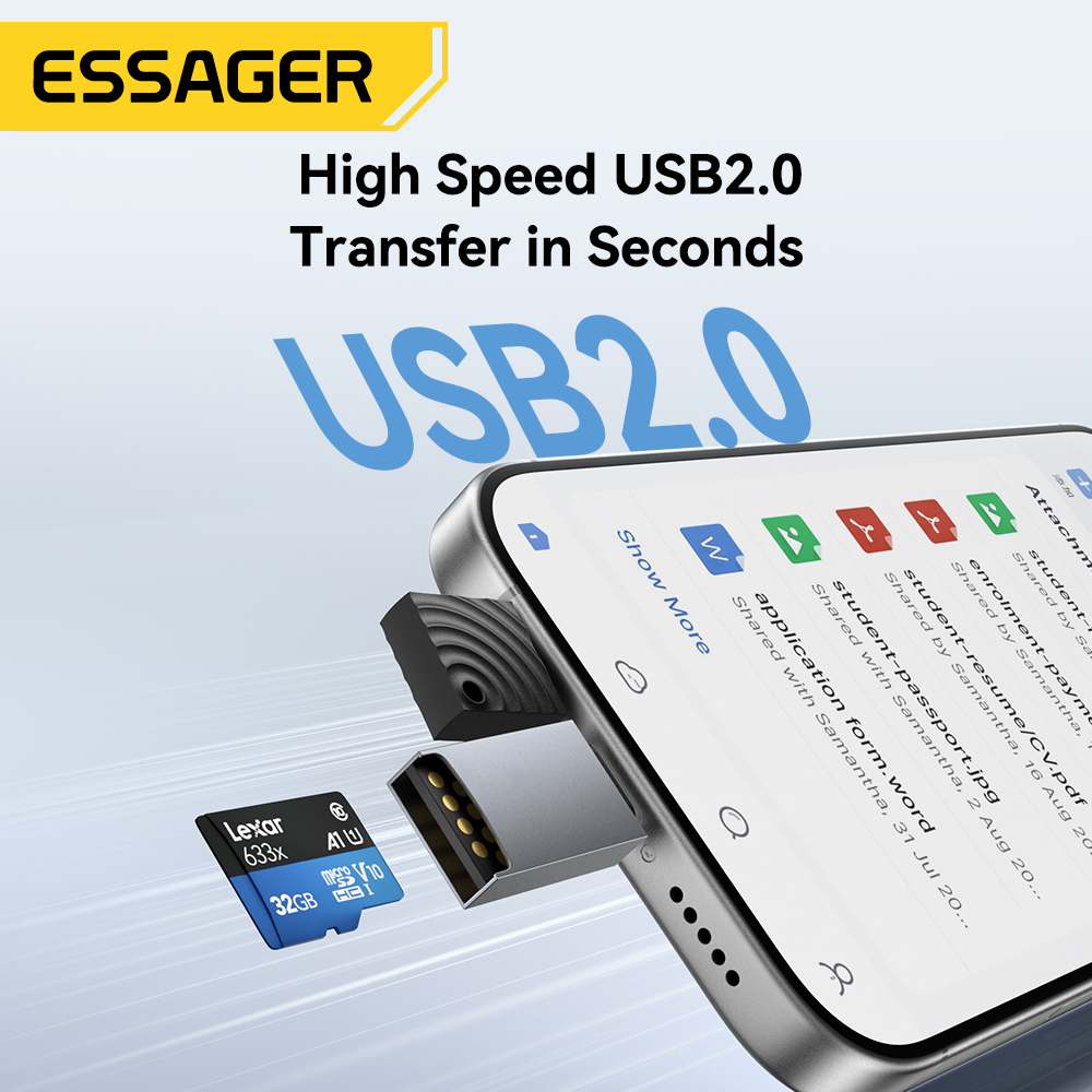 Essager 2 in 1 TF SD Card Read - Laptop Accessories For Programmers 리뷰 및 가격