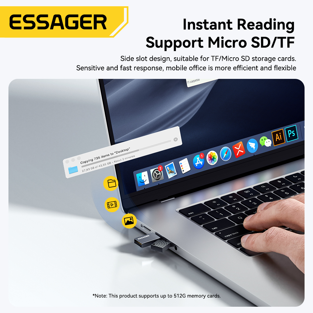 Essager 2 in 1 TF SD Card Read - Laptop Accessories For Programmers 리뷰 및 가격
