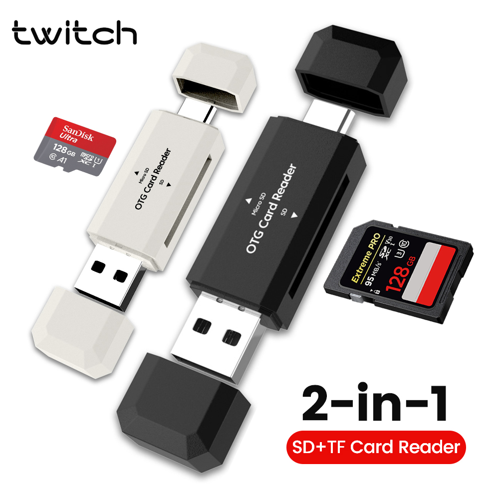 2 in 1 Type C SD TF Card Reade - Laptop Accessories For Programmers 리뷰 및 가격