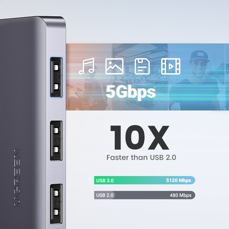 UGREEN USB HUB 4 Ports USB-A S - Xbox Laptop Accessories 리뷰 및 가격