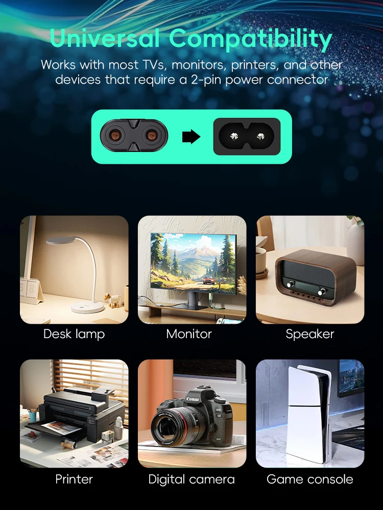 AC Power Supply Cable EU Plug  - Xbox Laptop Accessories 리뷰 및 가격