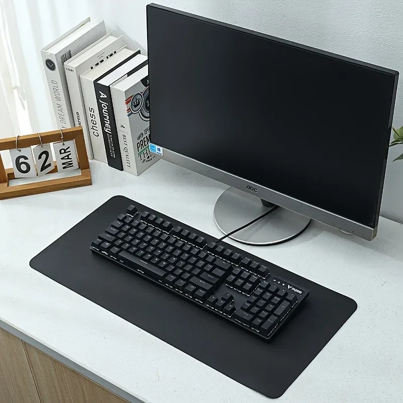 Pink Solid Color Leather Desk  - Laptop Accessories Pink 리뷰 및 가격