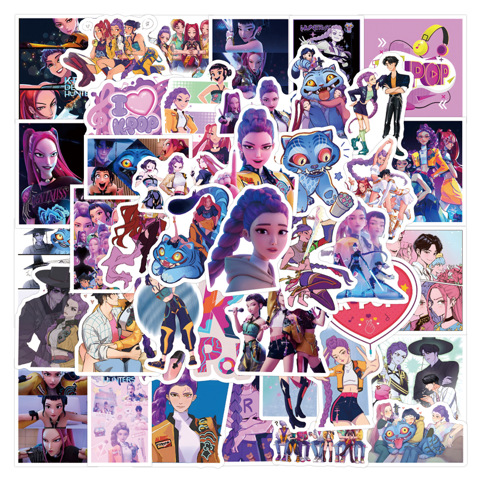 55/110pcs K-Pop Anime cartoon  - Laptop Accessories Diy 리뷰 및 가격