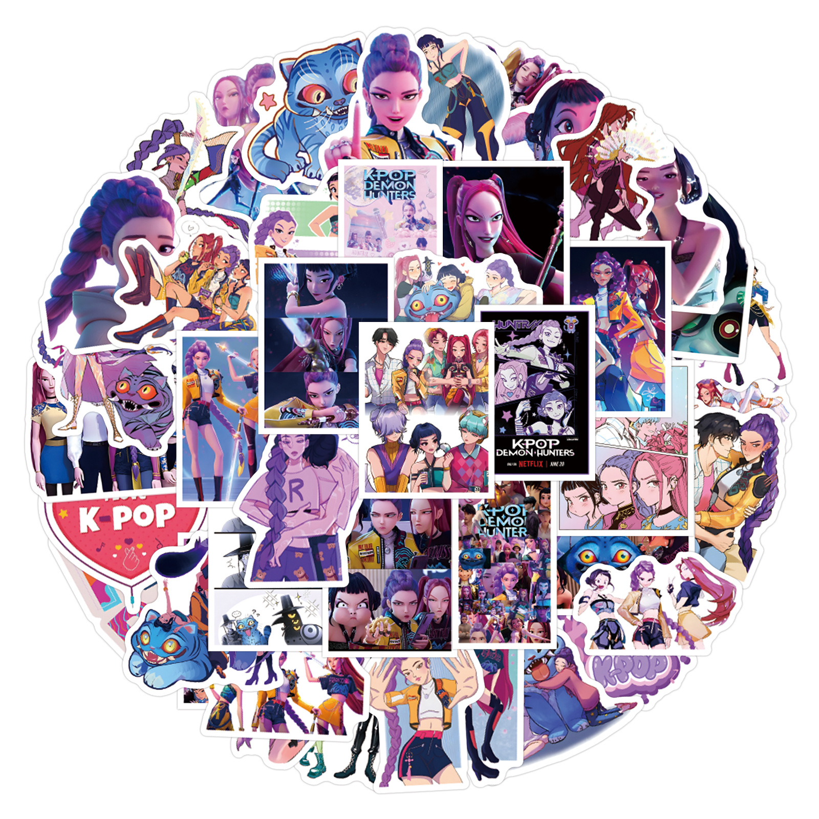 55/110pcs K-Pop Anime cartoon  - Laptop Accessories Diy 리뷰 및 가격