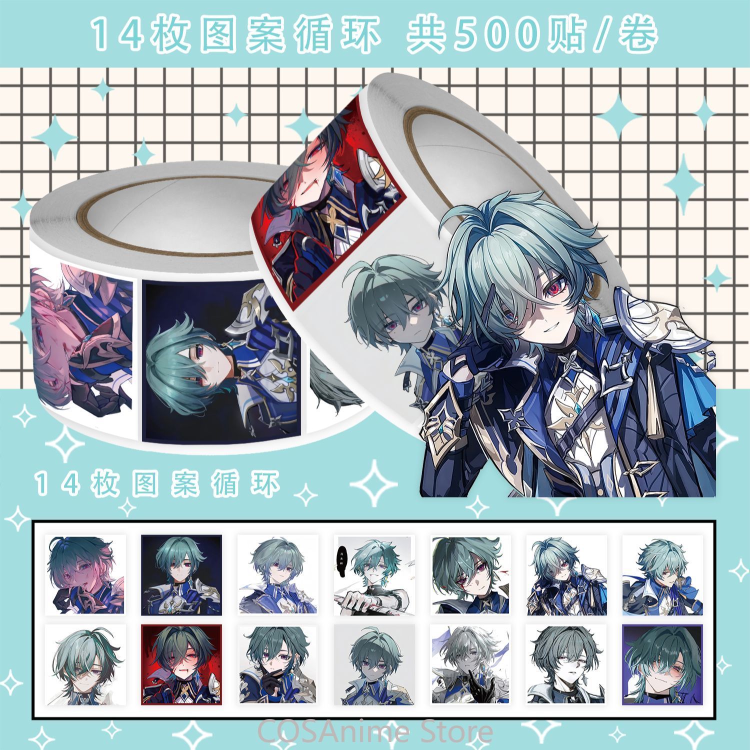 Anime Lohen Genshin Impact Q V - Laptop Accessories Diy 리뷰 및 가격